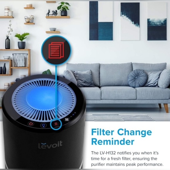 LEVOIT Air Purifier for Home Smokers Allergies and Pets Hair, True HEPA Filter - Picture 5 of 14